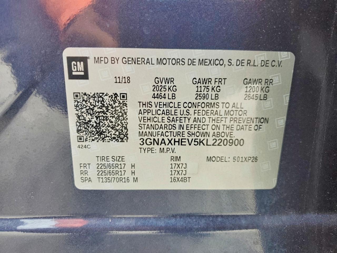 2019 Chevrolet Equinox Ls - zdjęcie 12
