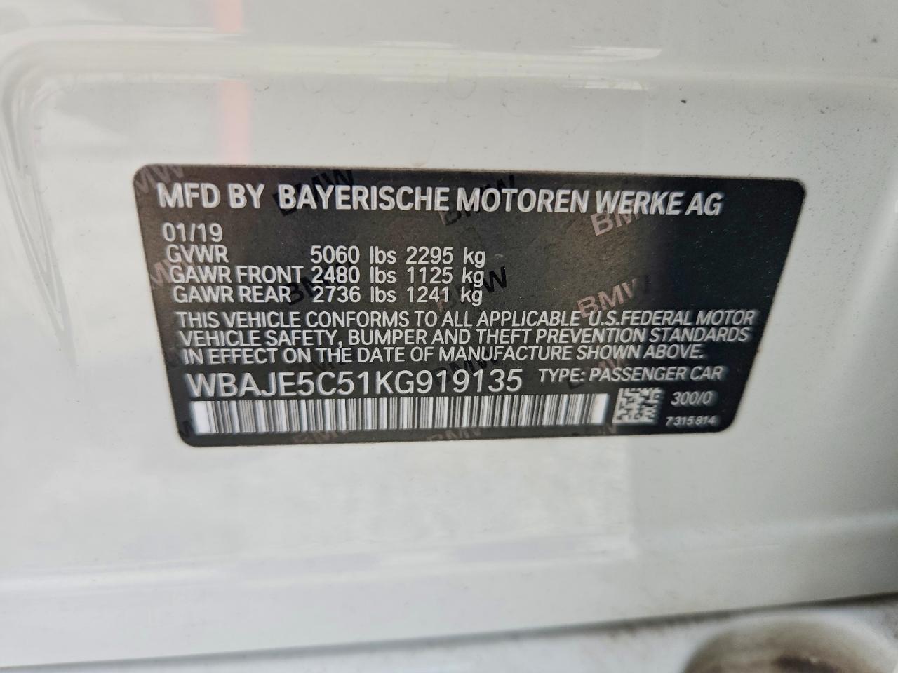 2019 BMW 540 I - zdjęcie 12