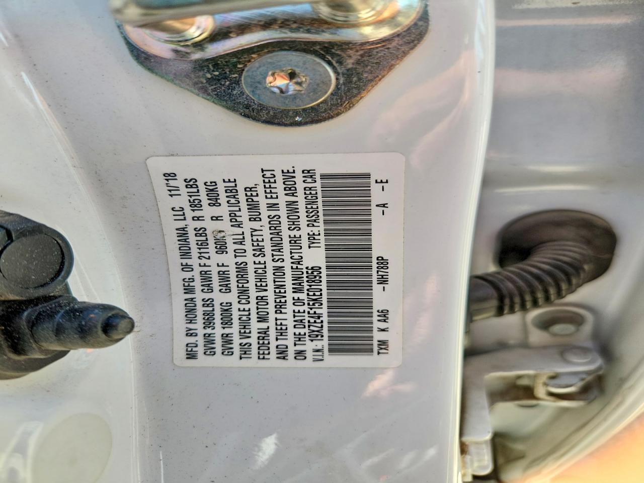 2019 Honda Insight Lx - zdjęcie 12