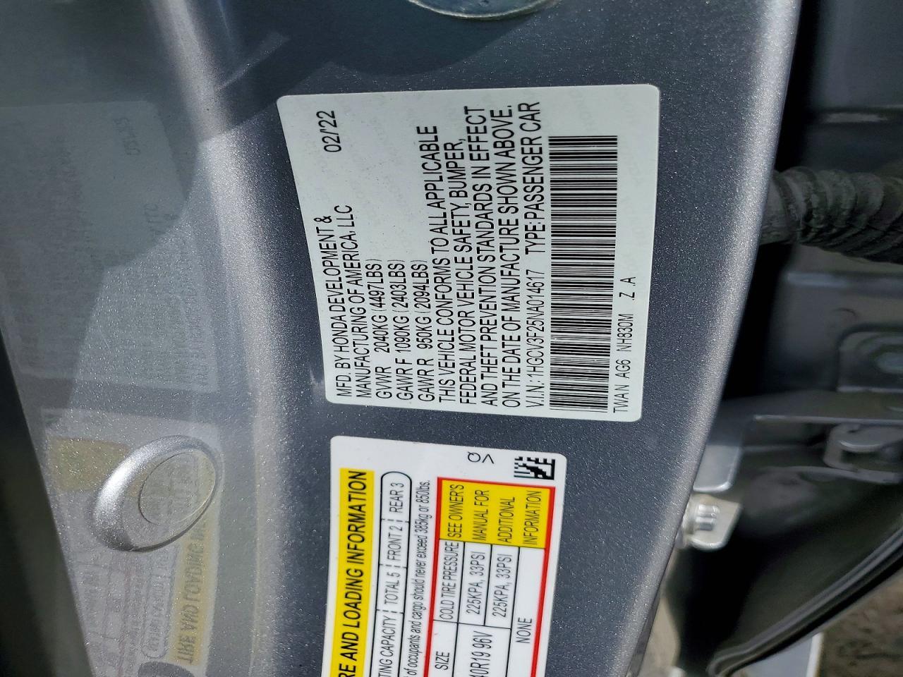 2022 Honda Accord Hybrid Sport - zdjęcie 12