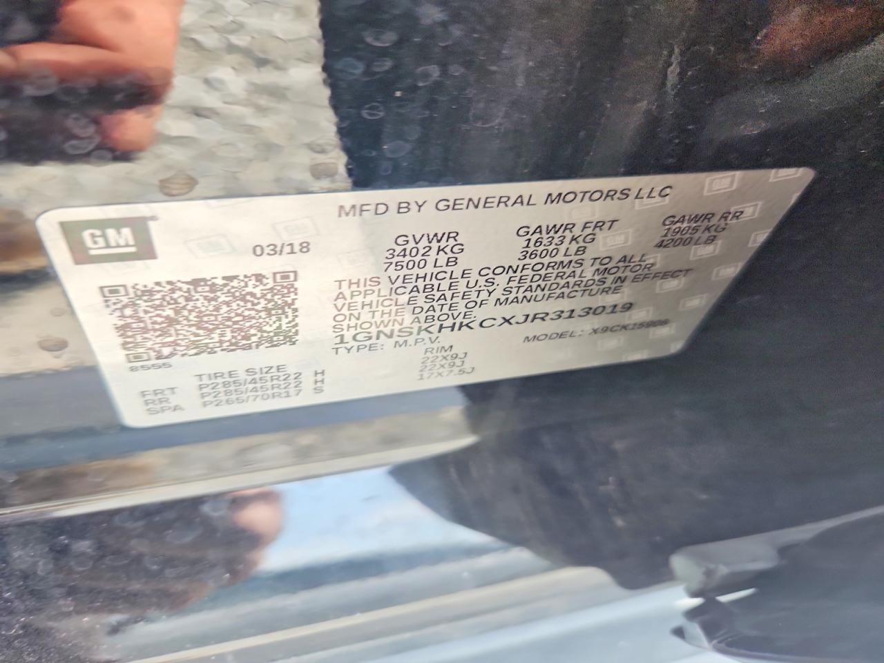 2018 Chevrolet Suburban K1500 Lt - zdjęcie 13