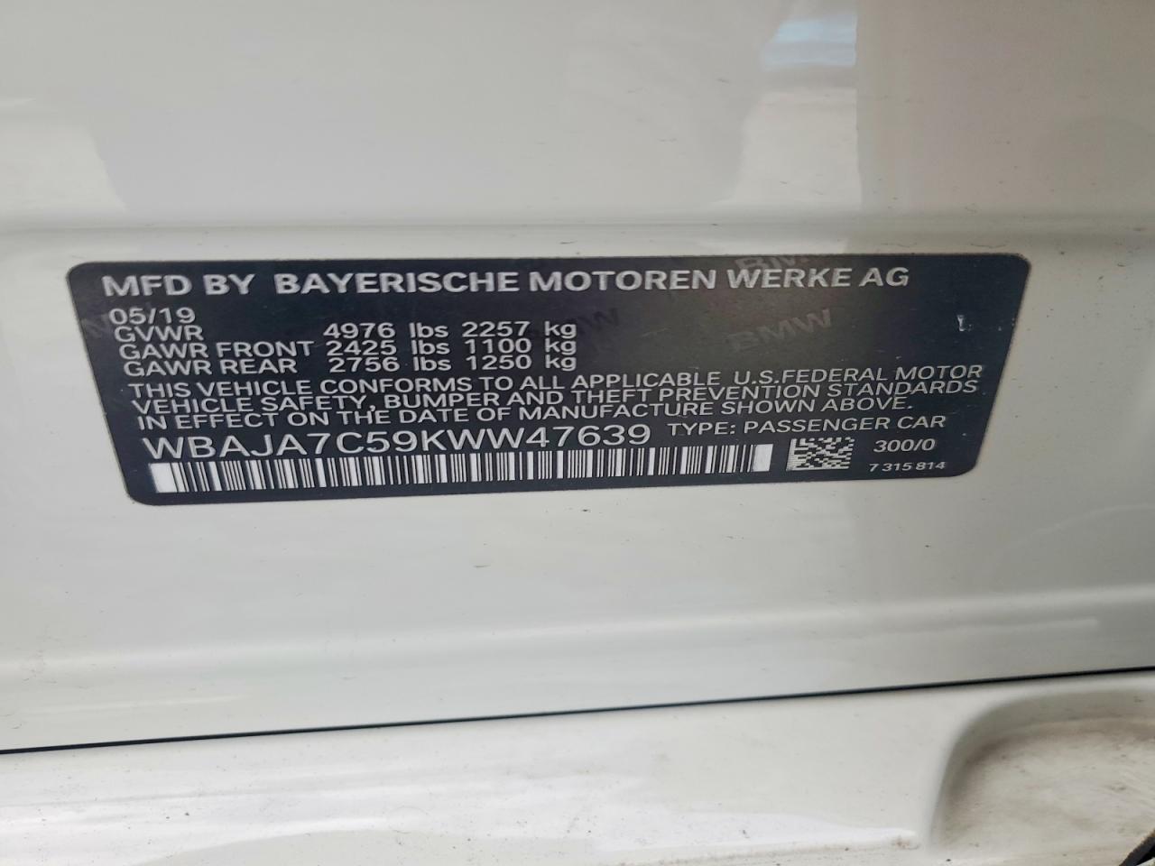 2019 BMW 530 Xi - zdjęcie 12
