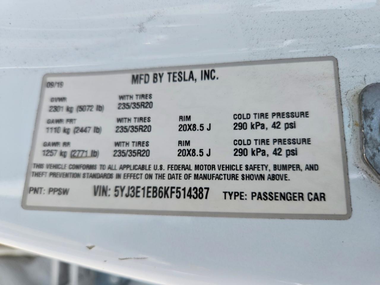 2019 Tesla Model 3 - zdjęcie 13