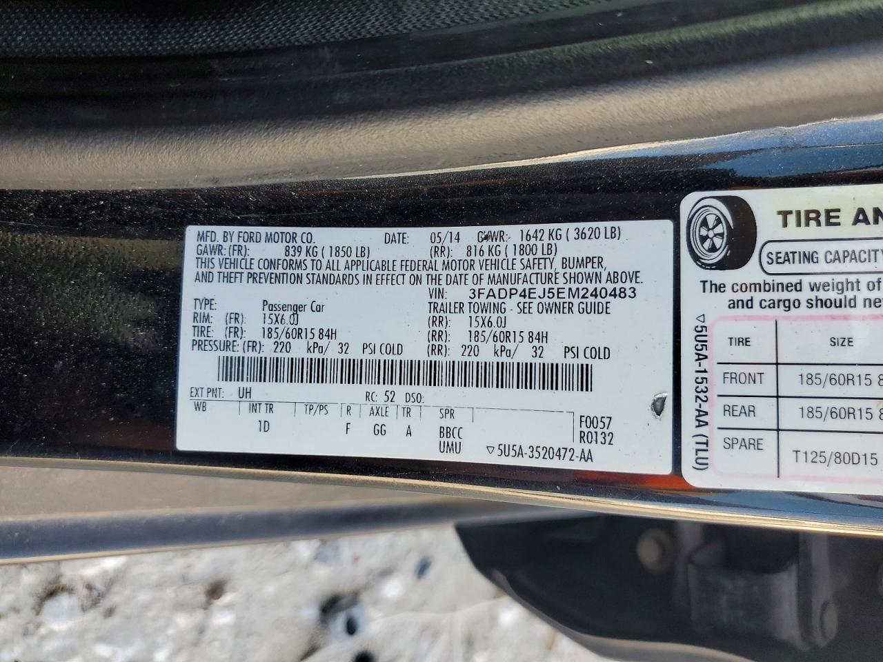 2014 Ford Fiesta Se - zdjęcie 13