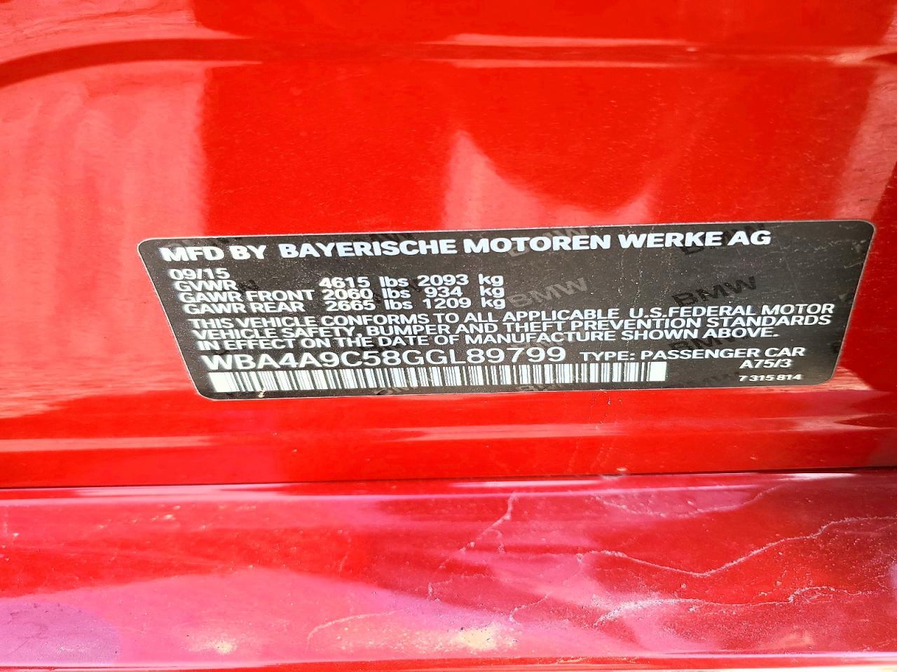 2016 BMW 428 I Gran Coupe Sulev - zdjęcie 12