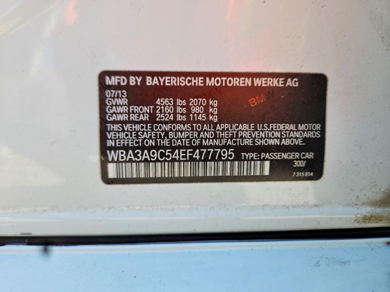 2014 BMW 335 I - zdjęcie 12