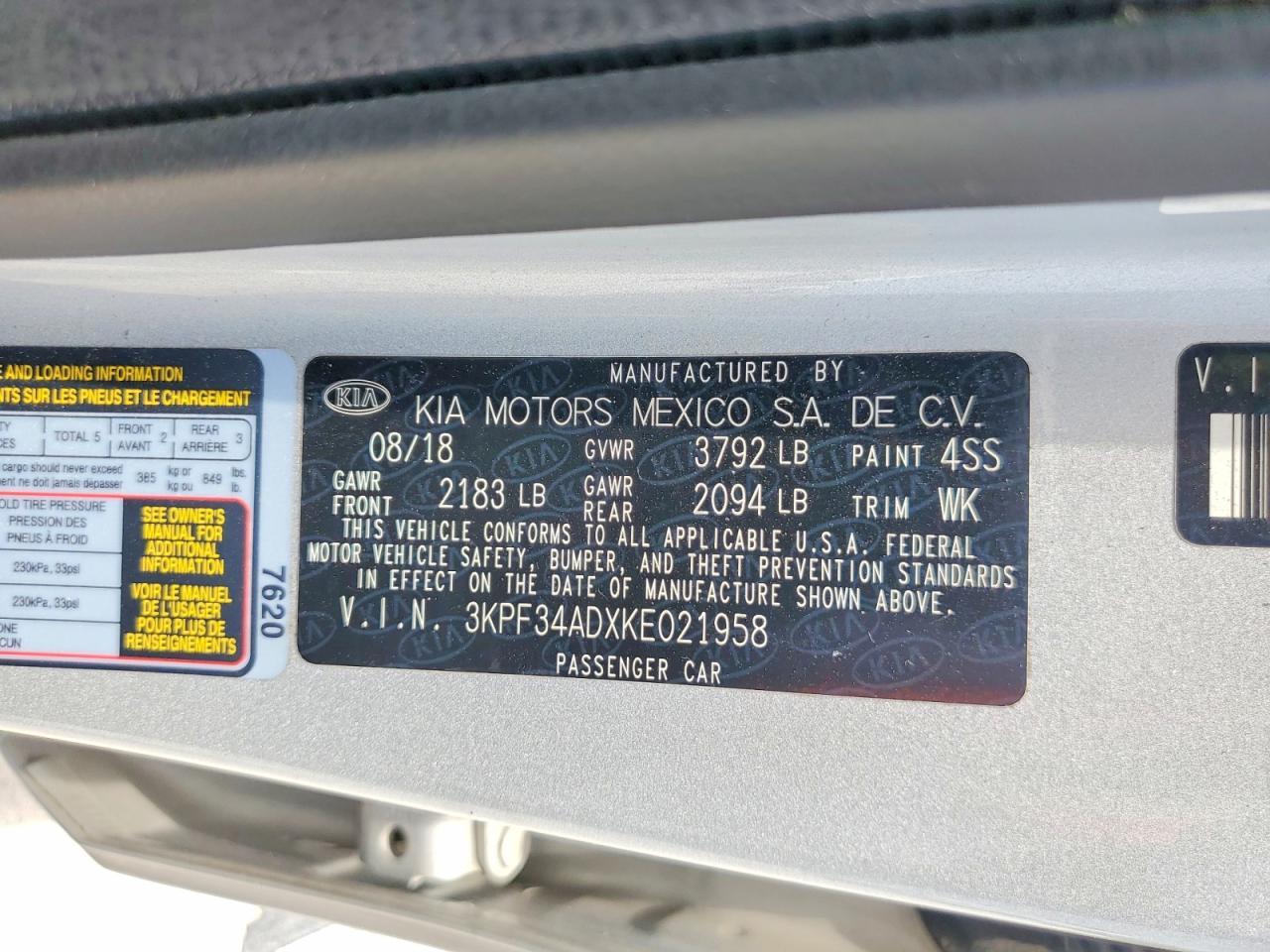 2019 Kia Forte S - zdjęcie 13