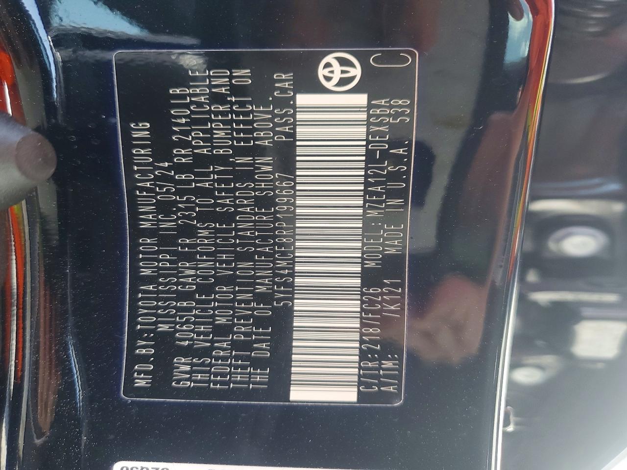 2024 Toyota Corolla Se - zdjęcie 13