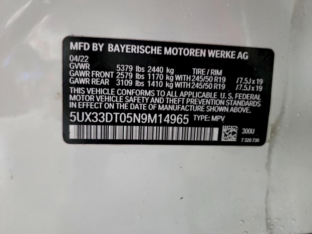 2022 BMW X4 xDrive30I - zdjęcie 13