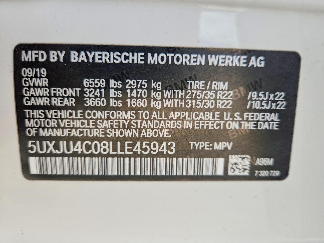 2020 BMW X5 M50I - zdjęcie 12