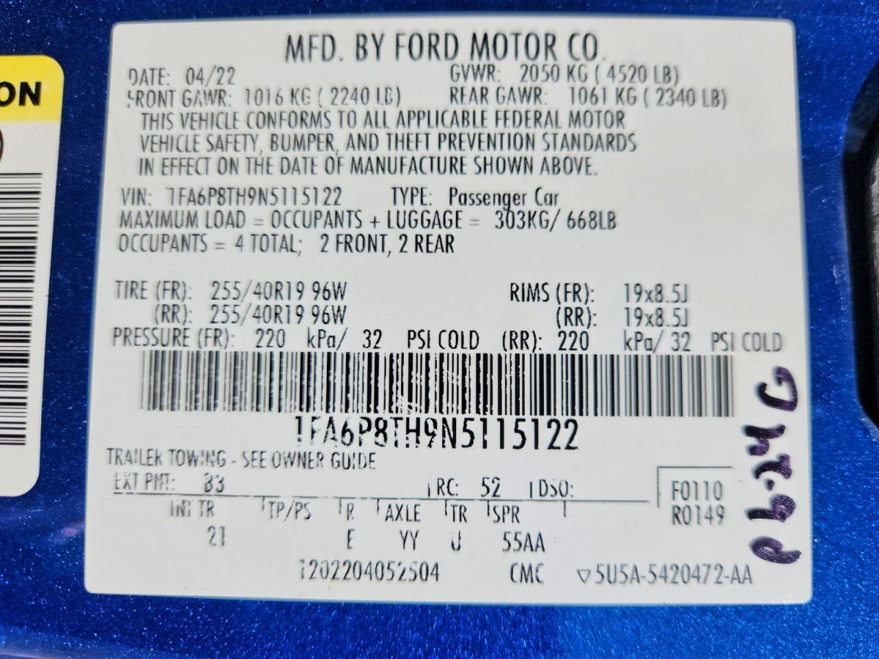 2022 Ford Mustang - zdjęcie 12