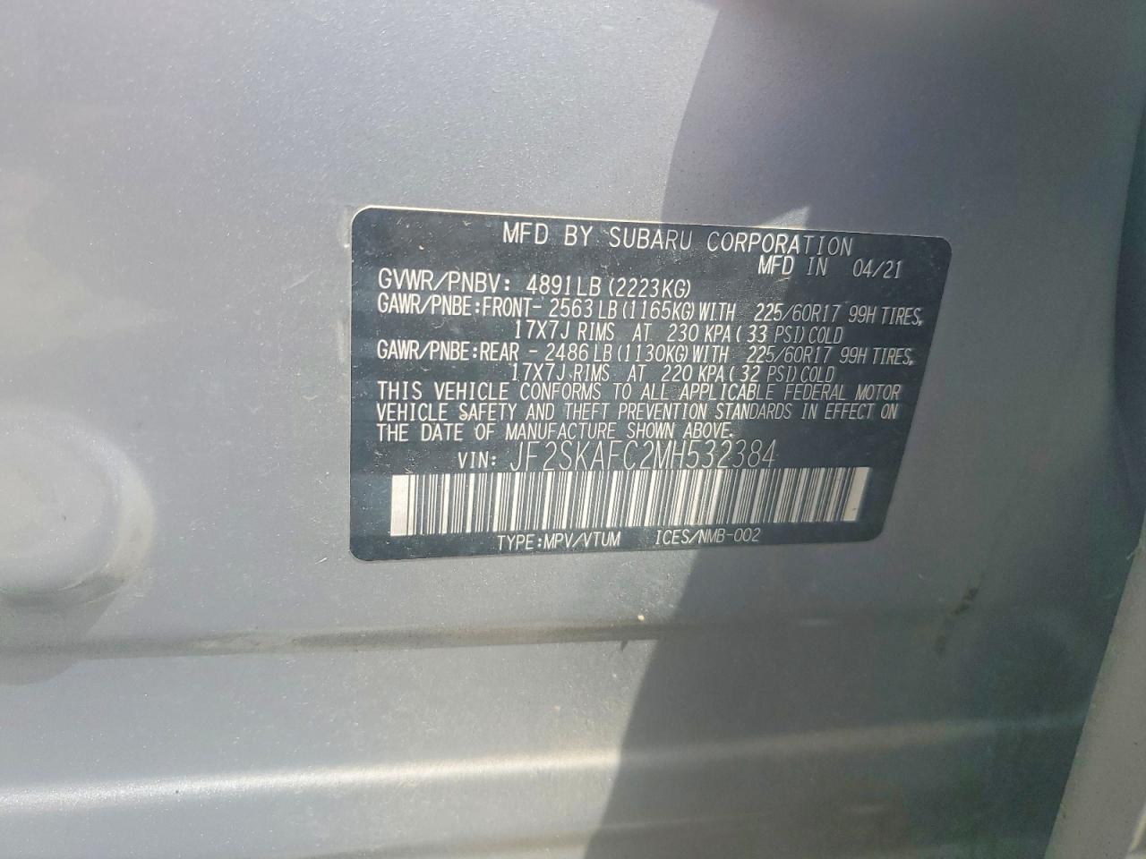 2021 Subaru Forester Premium - zdjęcie 13