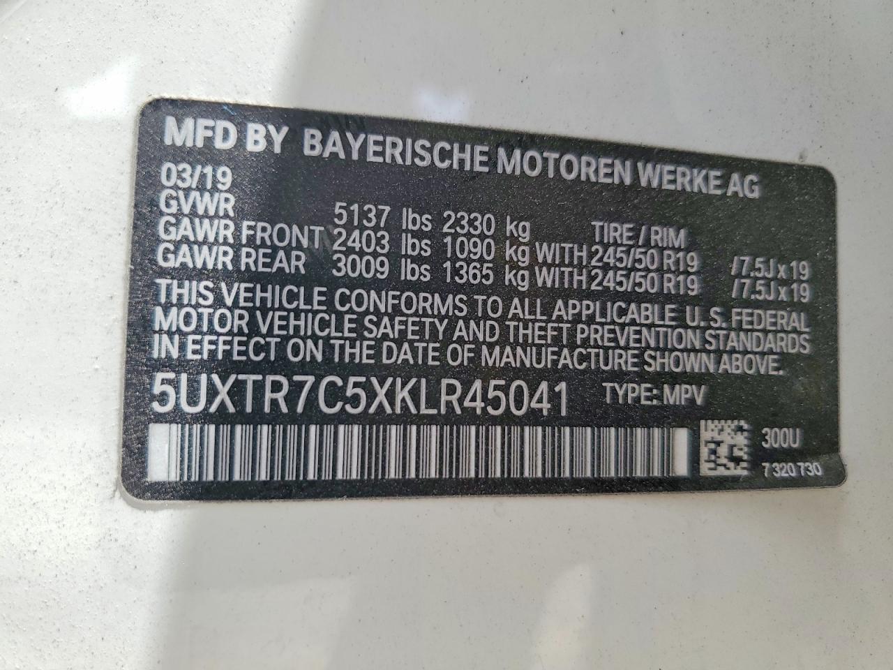 2019 BMW X3 Sdrive30I - zdjęcie 14