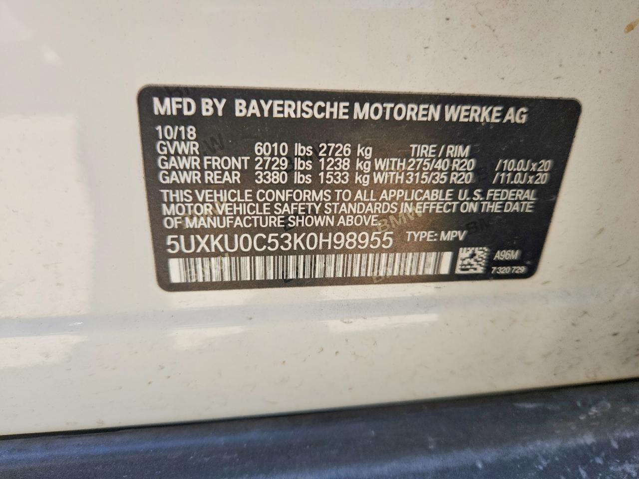 2019 BMW X6 Sdrive35I - zdjęcie 13