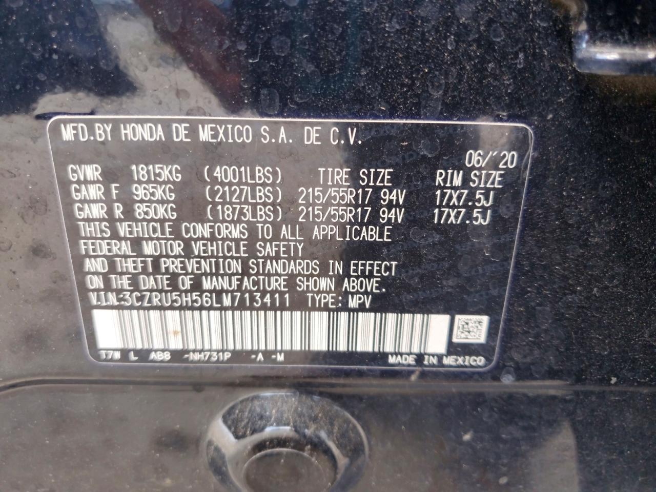 2020 Honda Hr-V Ex - zdjęcie 12