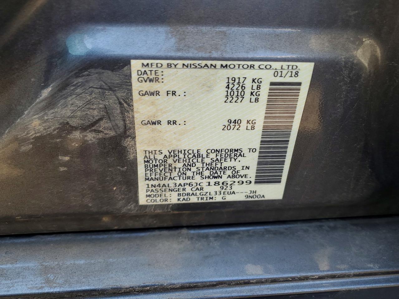 2018 Nissan Altima 2.5 S - zdjęcie 12