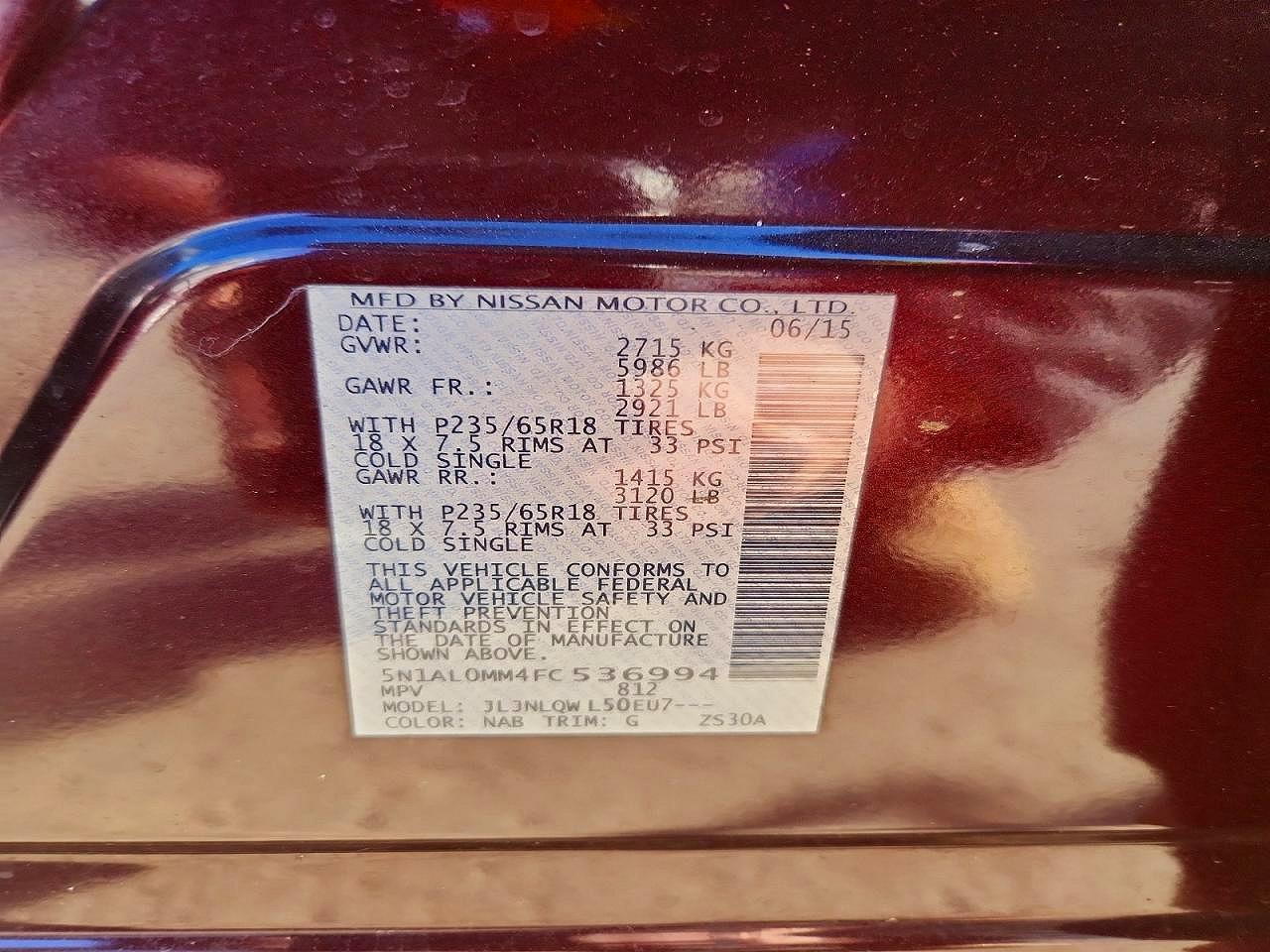 2015 Infiniti Qx60 Base - zdjęcie 49
