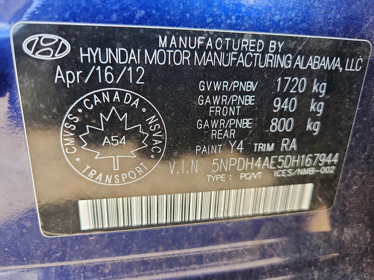 2013 Hyundai Elantra Gls - zdjęcie 12