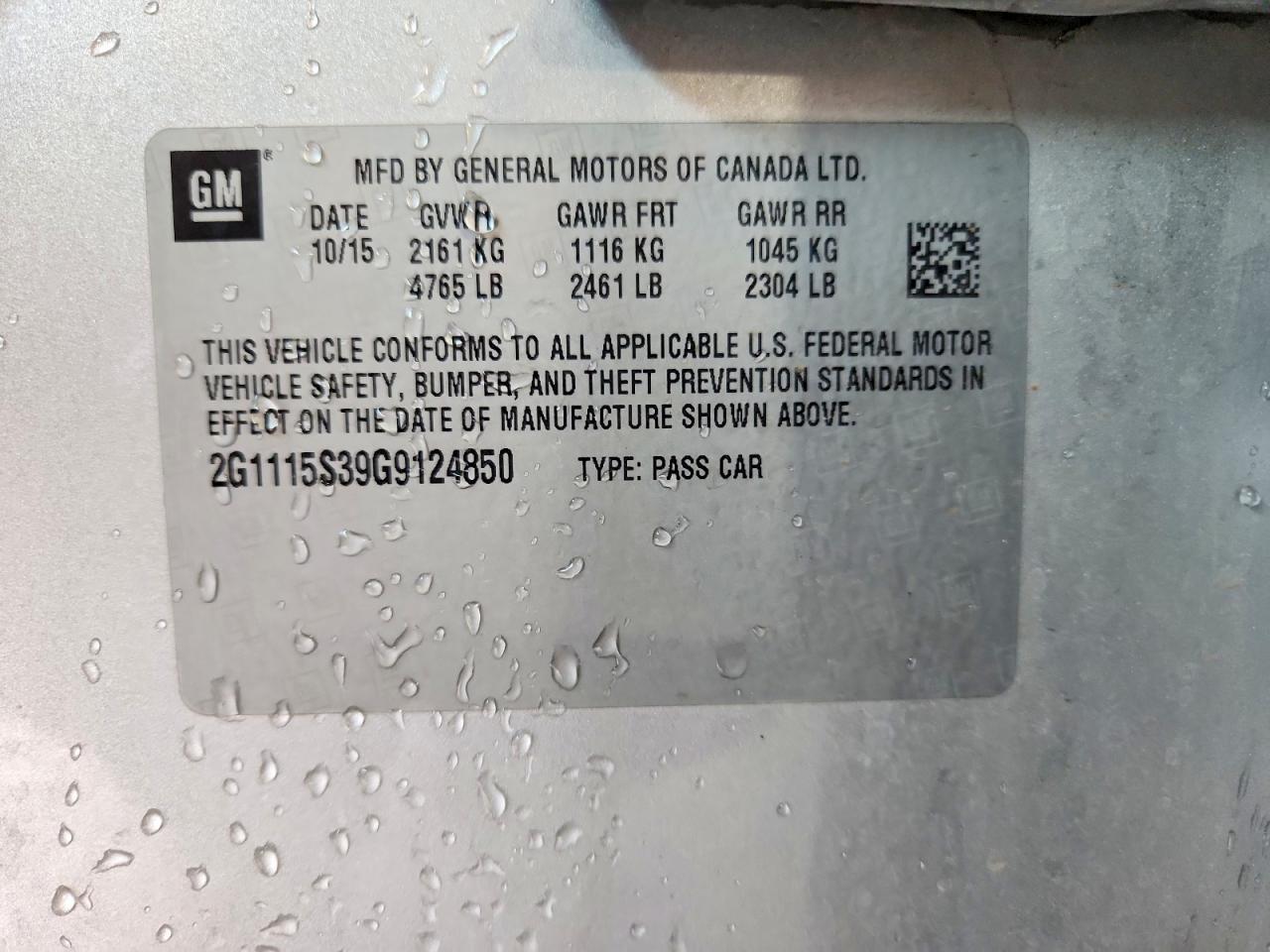 2016 Chevrolet Impala Lt - zdjęcie 13