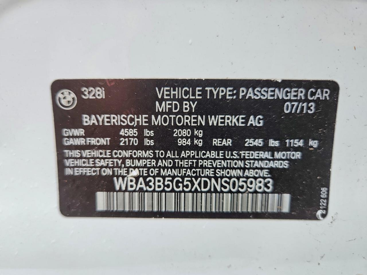 2013 BMW Seria 3 328i - zdjęcie 13