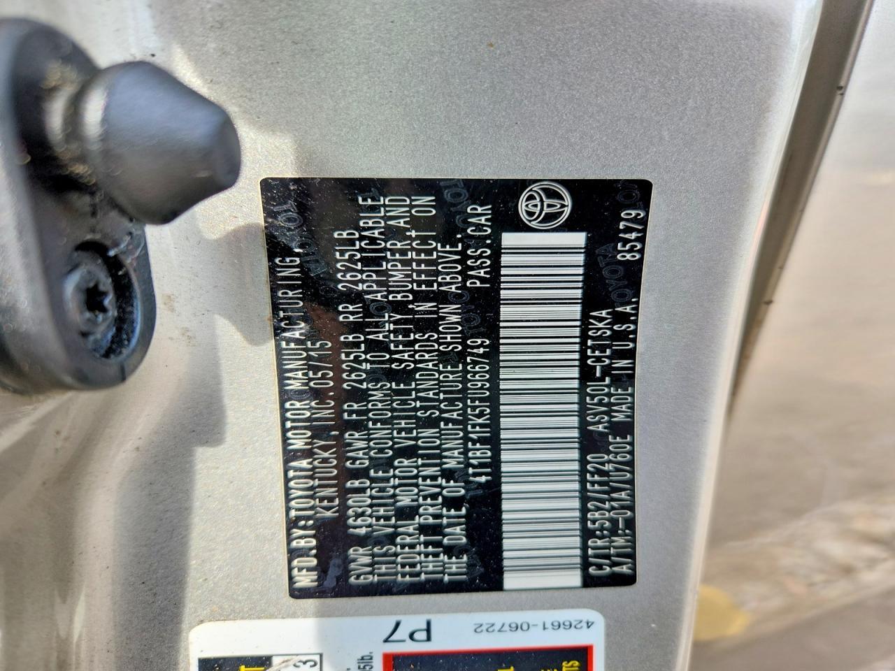 2015 Toyota Camry Se - zdjęcie 12