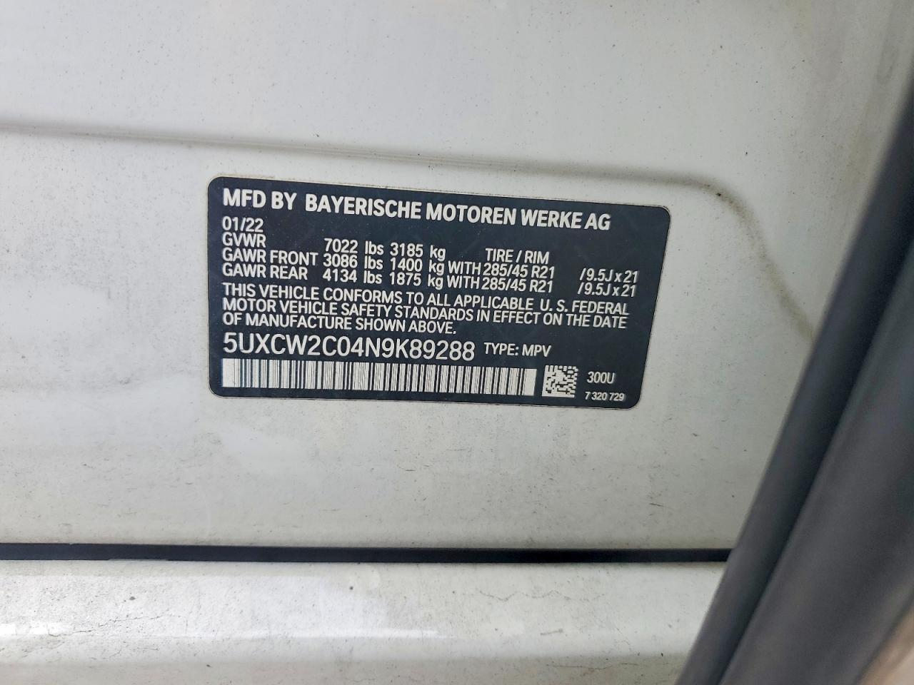 2022 BMW X7 xDrive40I - zdjęcie 13