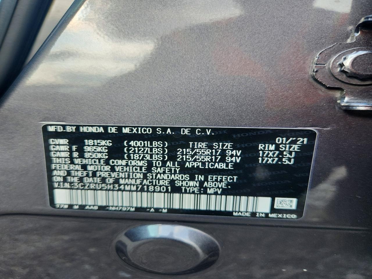 2021 Honda Hr-V Lx - zdjęcie 13