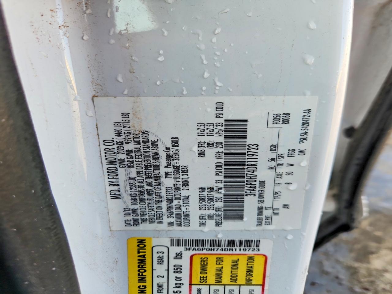 2013 Ford Fusion Se - zdjęcie 12