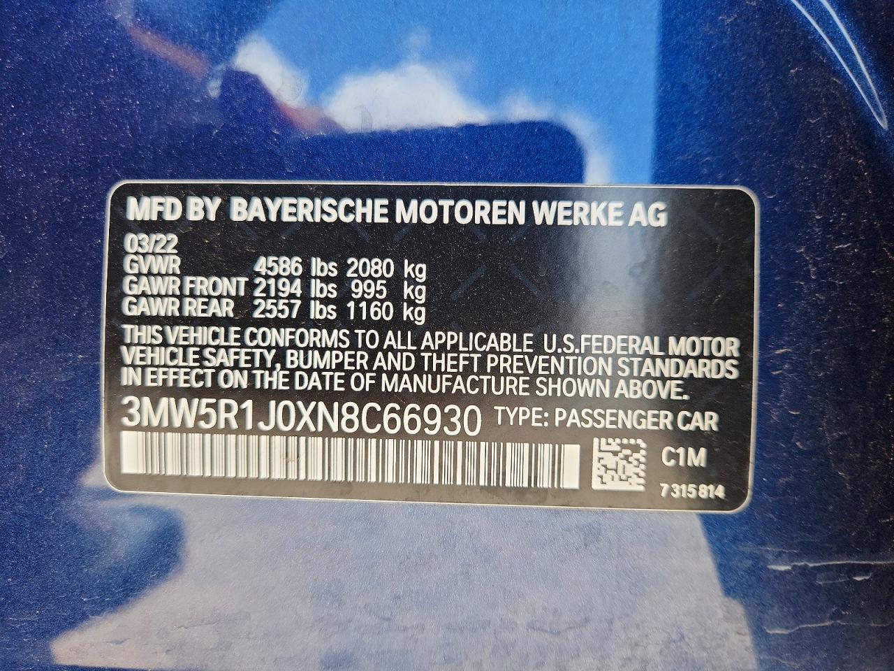 2022 BMW 330I - zdjęcie 12