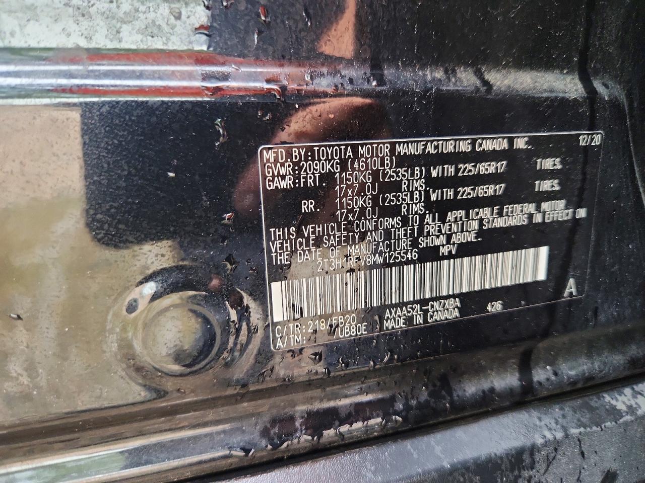 2021 Toyota Rav4 Le - zdjęcie 12