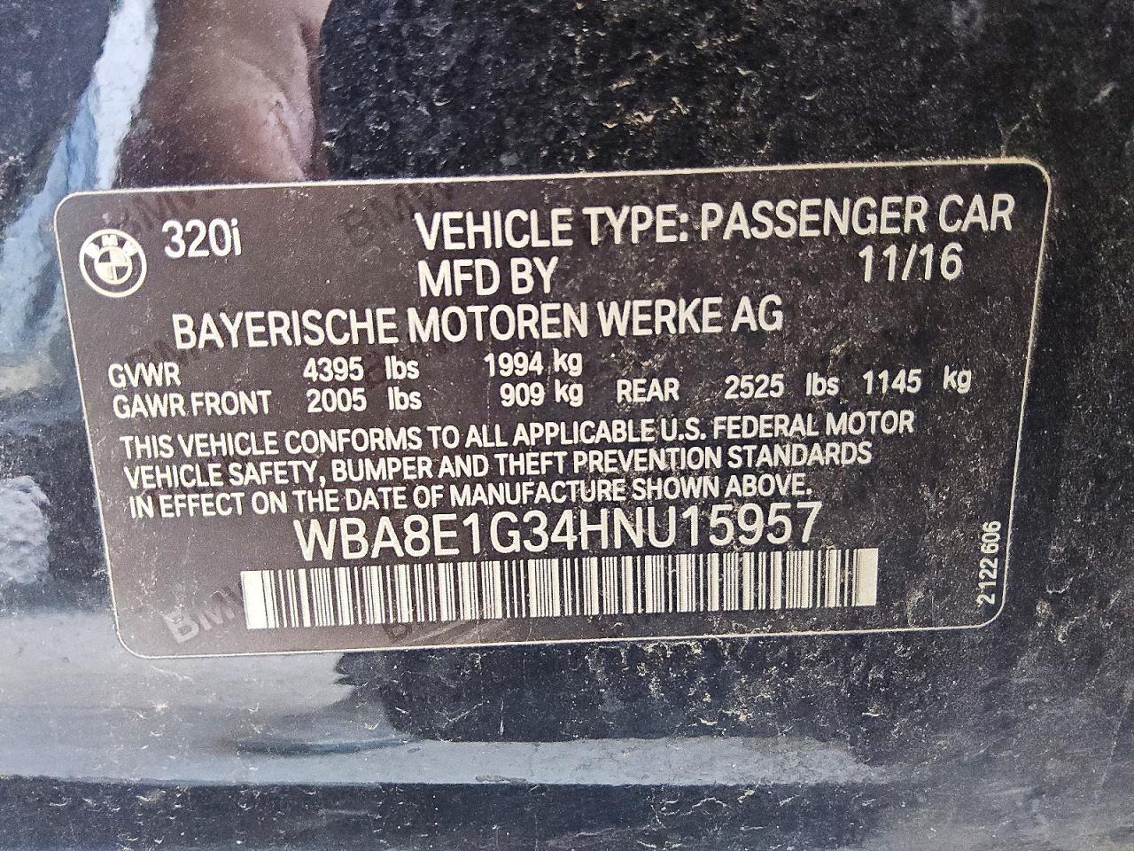 2017 BMW 320 I - zdjęcie 12