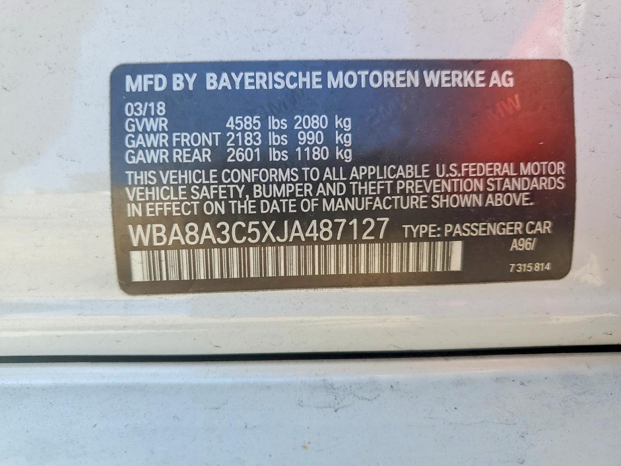 2018 BMW Seria 3 320i - zdjęcie 12