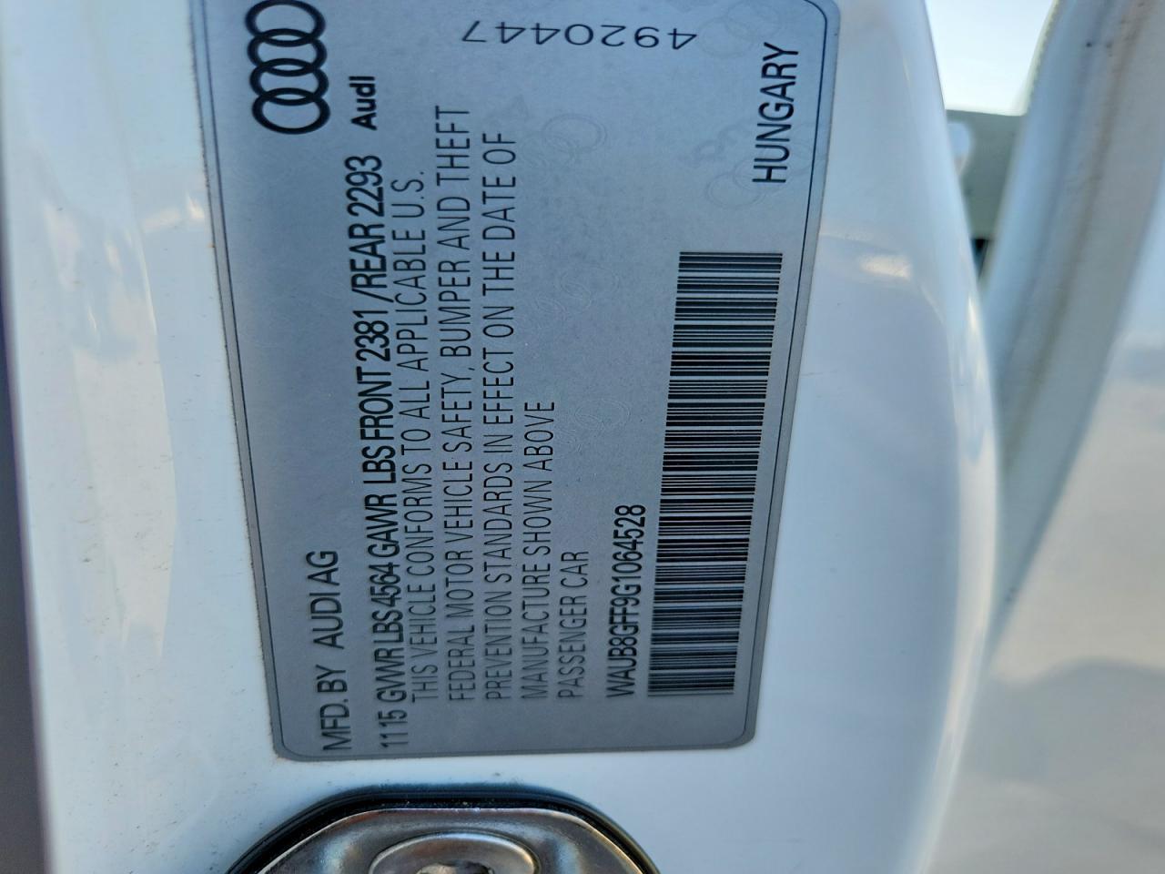 2016 Audi A3 Premium - zdjęcie 12