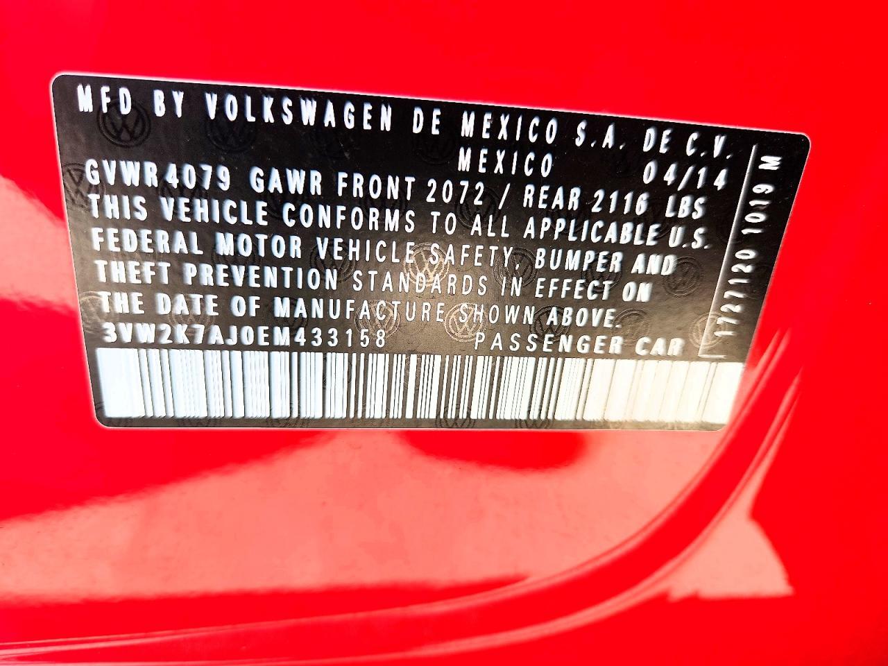 2014 Volkswagen Jetta Base - zdjęcie 12