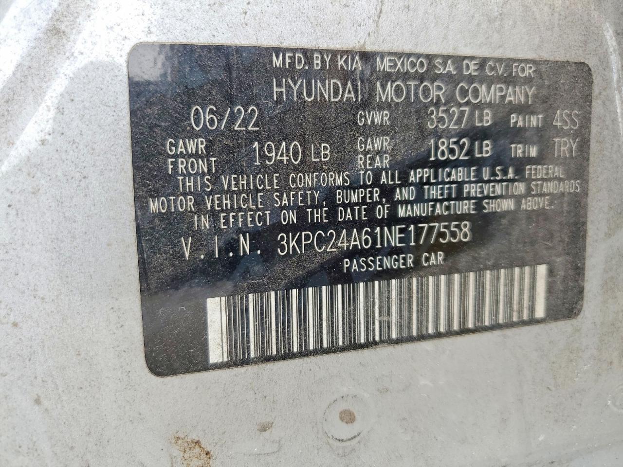 2022 Hyundai Accent Se - zdjęcie 12