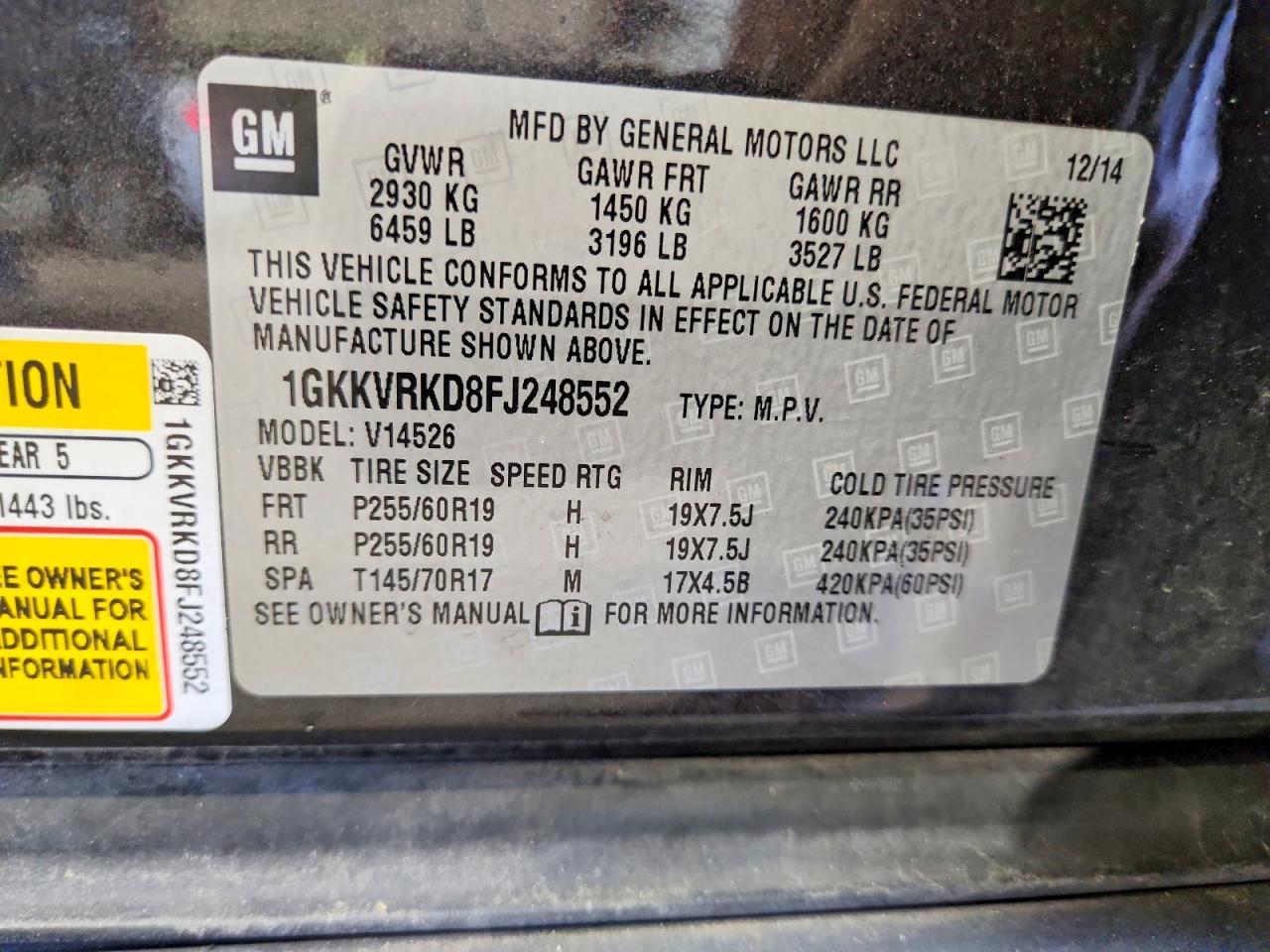 2015 GMC Acadia Slt-1 - zdjęcie 13