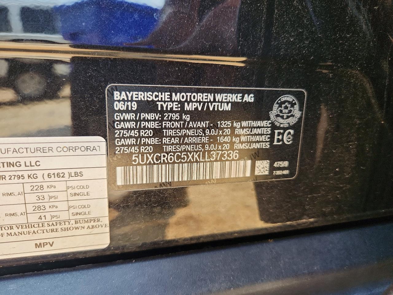 2019 BMW X5 xDrive40I - zdjęcie 12