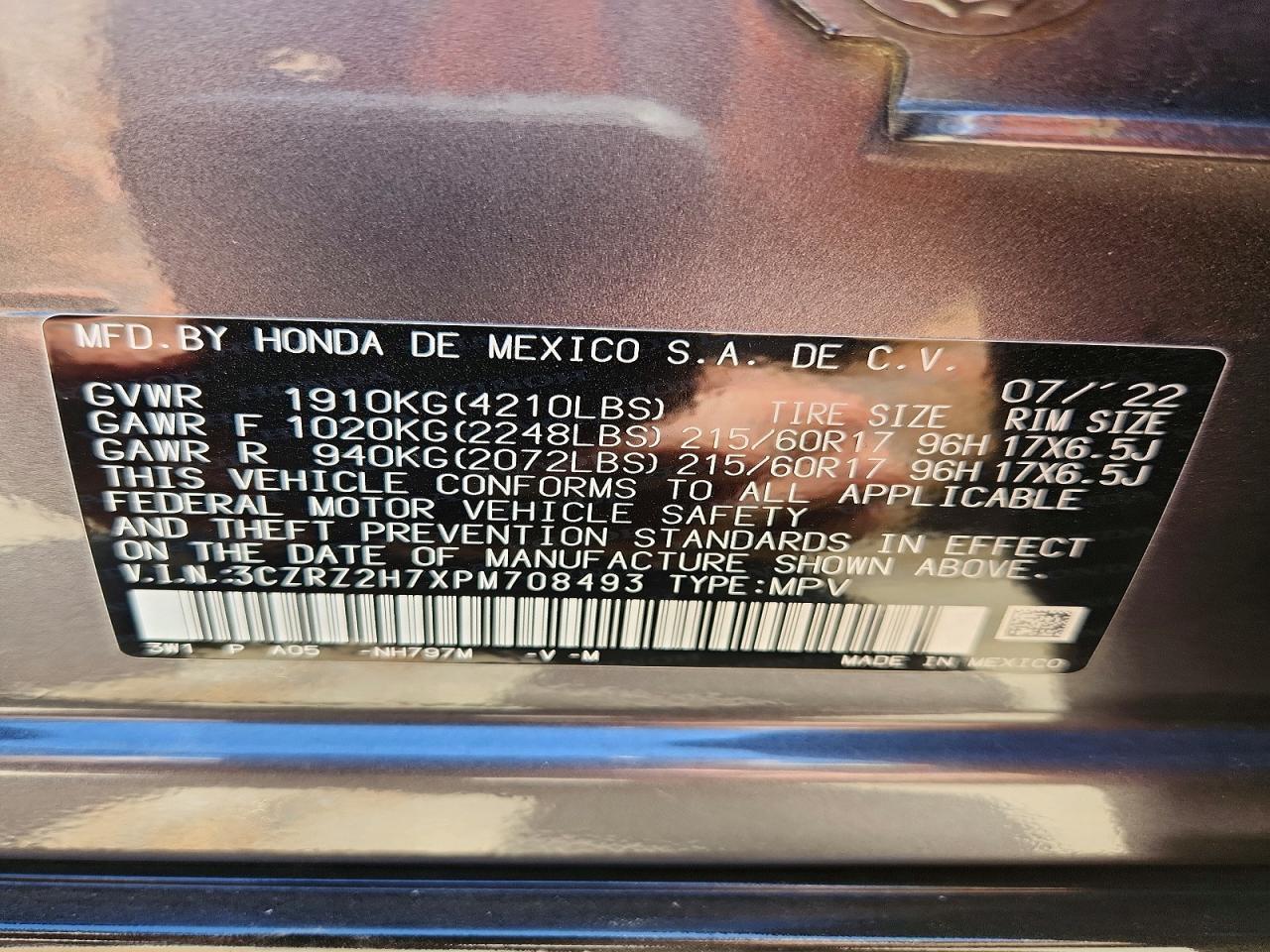 2023 Honda Hr-V Exl - zdjęcie 13