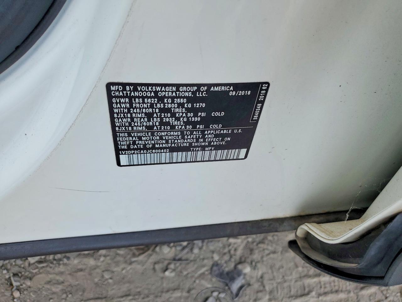 2018 Volkswagen Atlas Se - zdjęcie 13