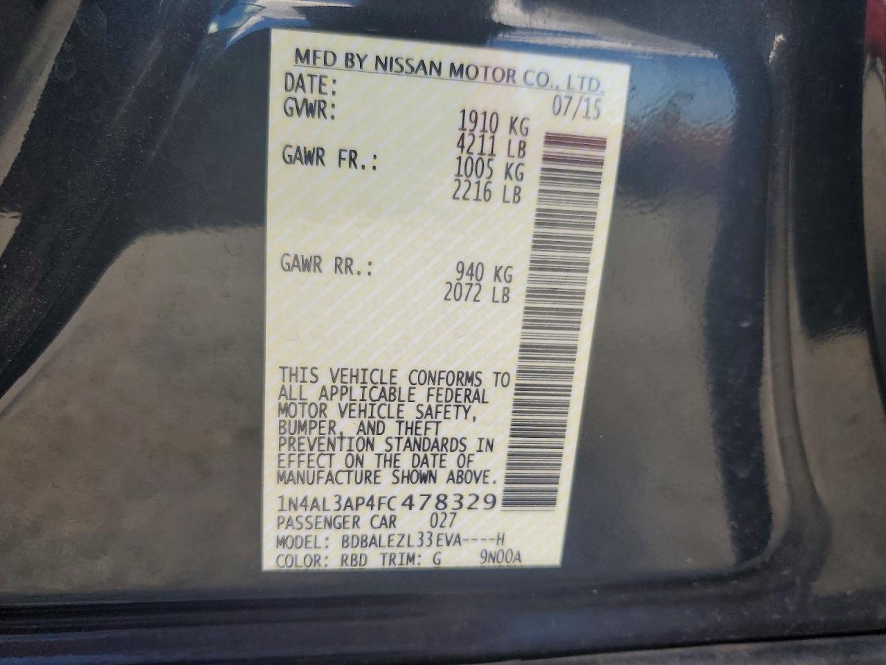 2015 Nissan Altima 2.5 S - zdjęcie 12