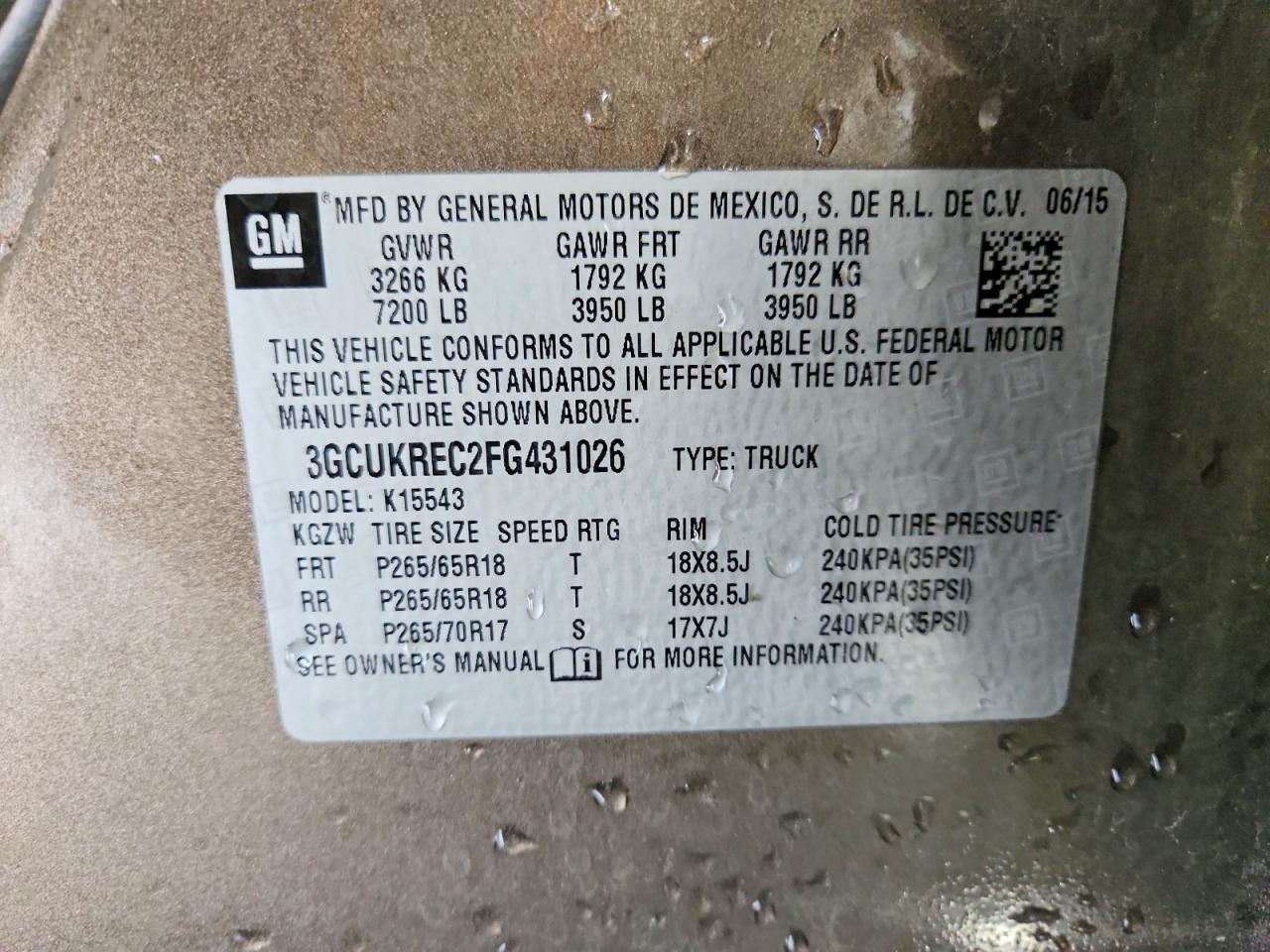2015 Chevrolet Silverado K1500 Lt - zdjęcie 12