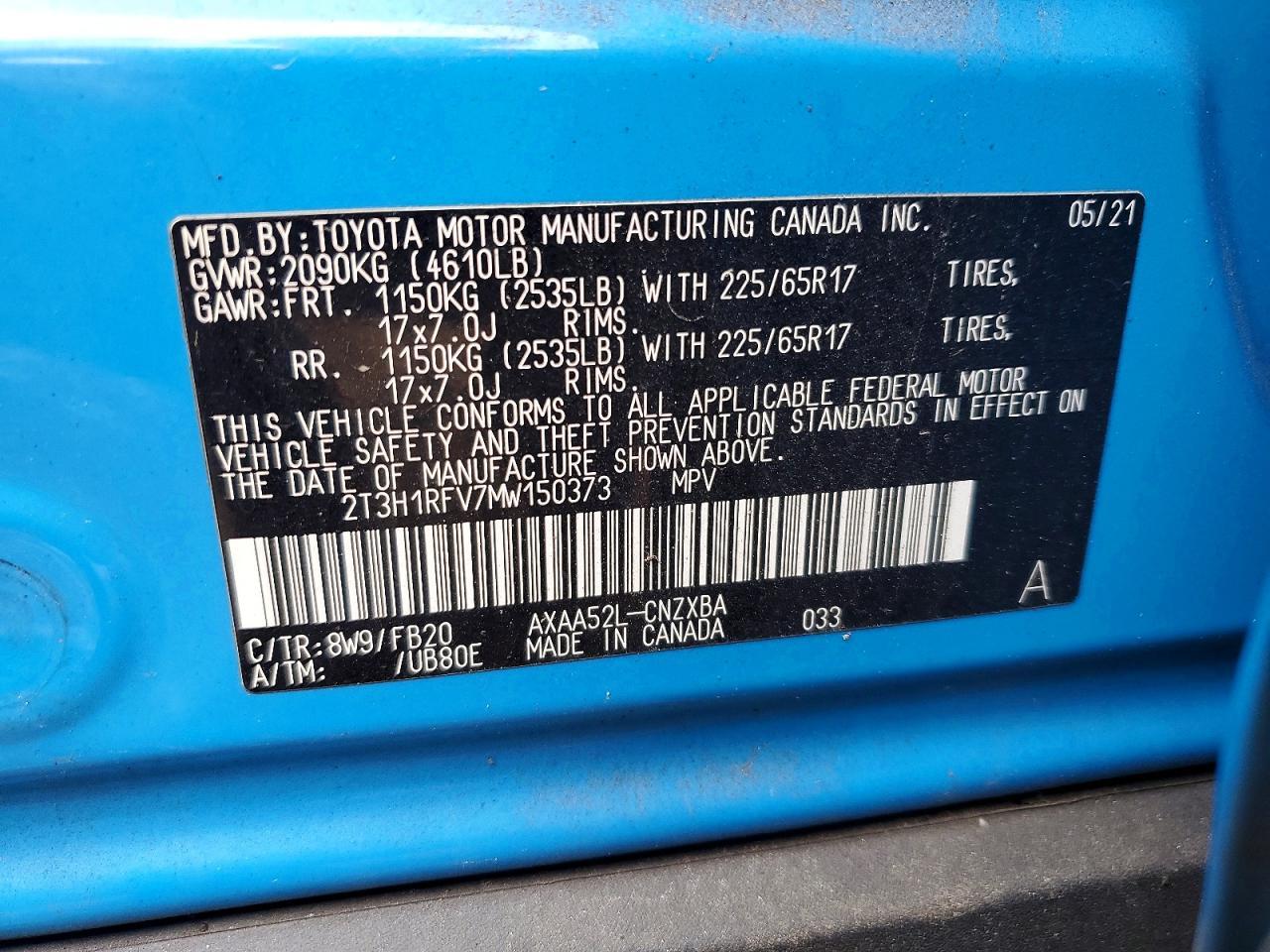 2021 Toyota Rav4 Le - zdjęcie 13