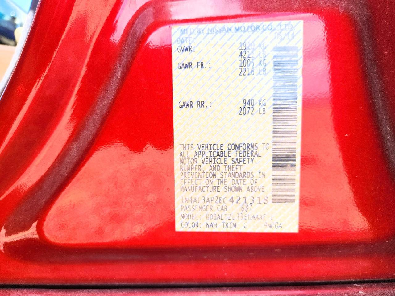 2014 Nissan Altima - zdjęcie 12
