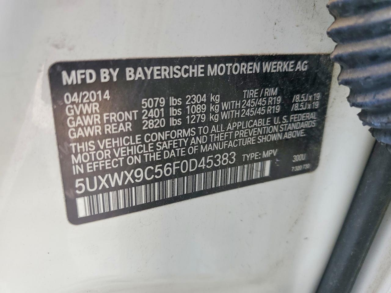2015 BMW X3 xDrive28I - zdjęcie 12
