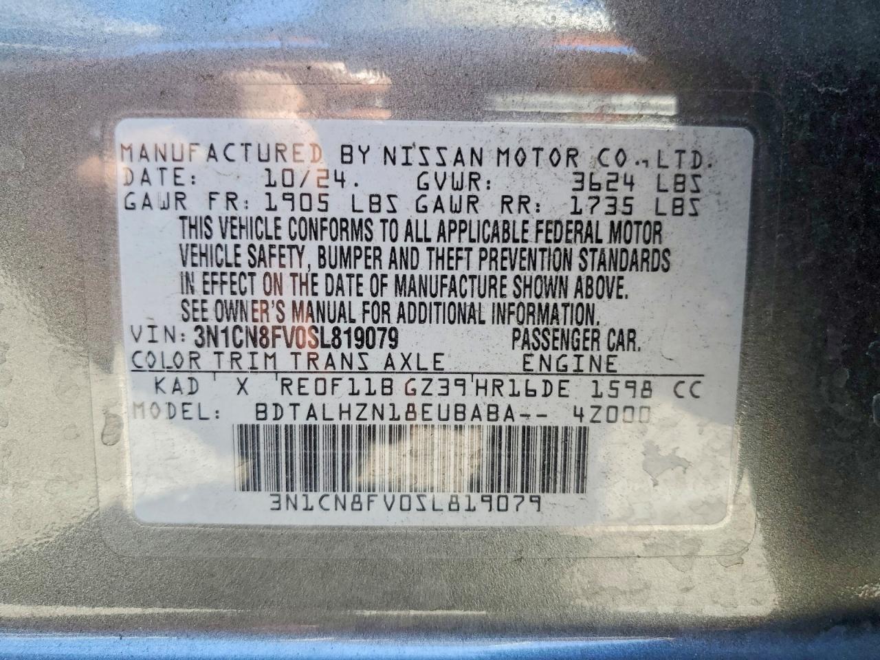 2025 Nissan Versa Sr - zdjęcie 13