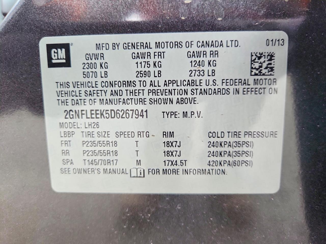 2013 Chevrolet Equinox Lt - zdjęcie 13
