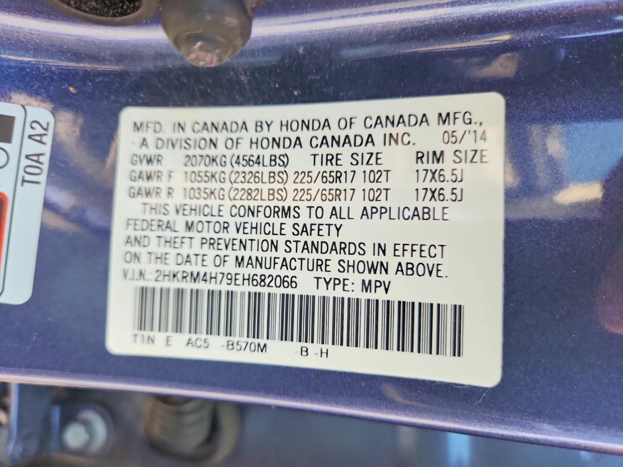 2014 Honda Cr-V Exl - zdjęcie 13