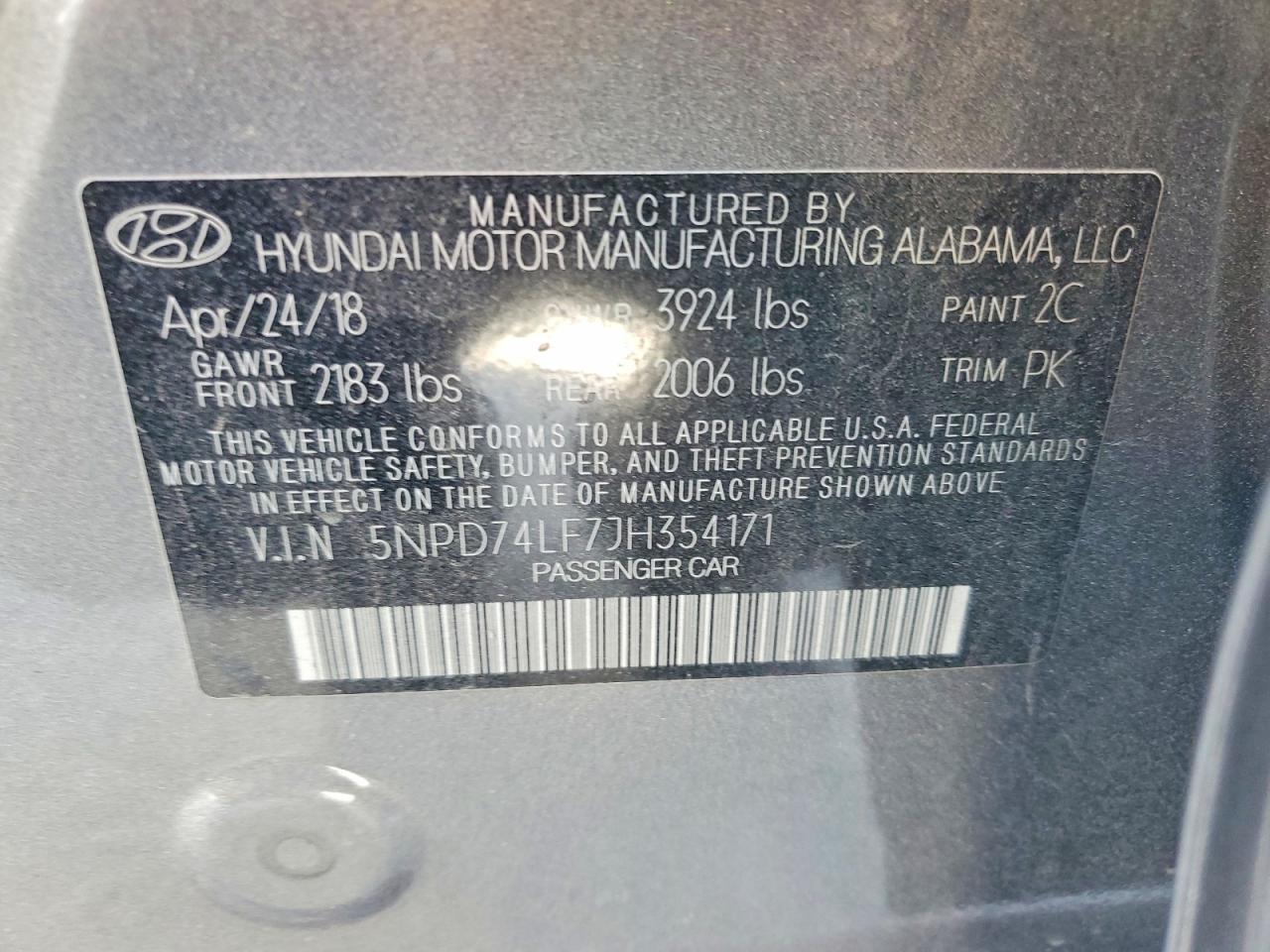 2018 Hyundai Elantra Se - zdjęcie 12