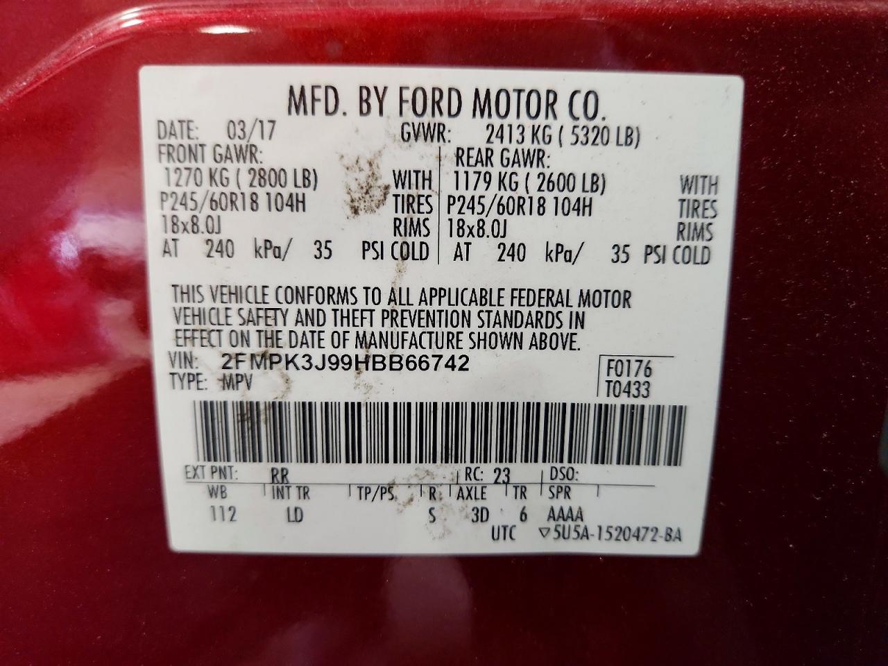 2017 Ford Edge Sel - zdjęcie 13