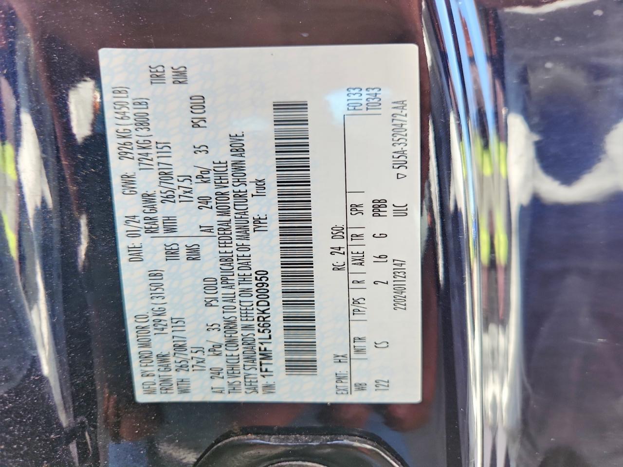 2024 Ford F150 Xl - zdjęcie 13